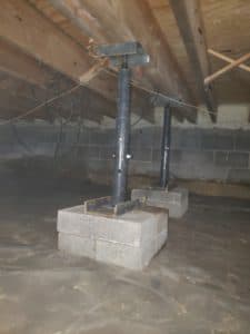 photo of earlier crawl space, now repaired