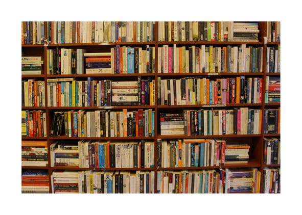 image of library shelf