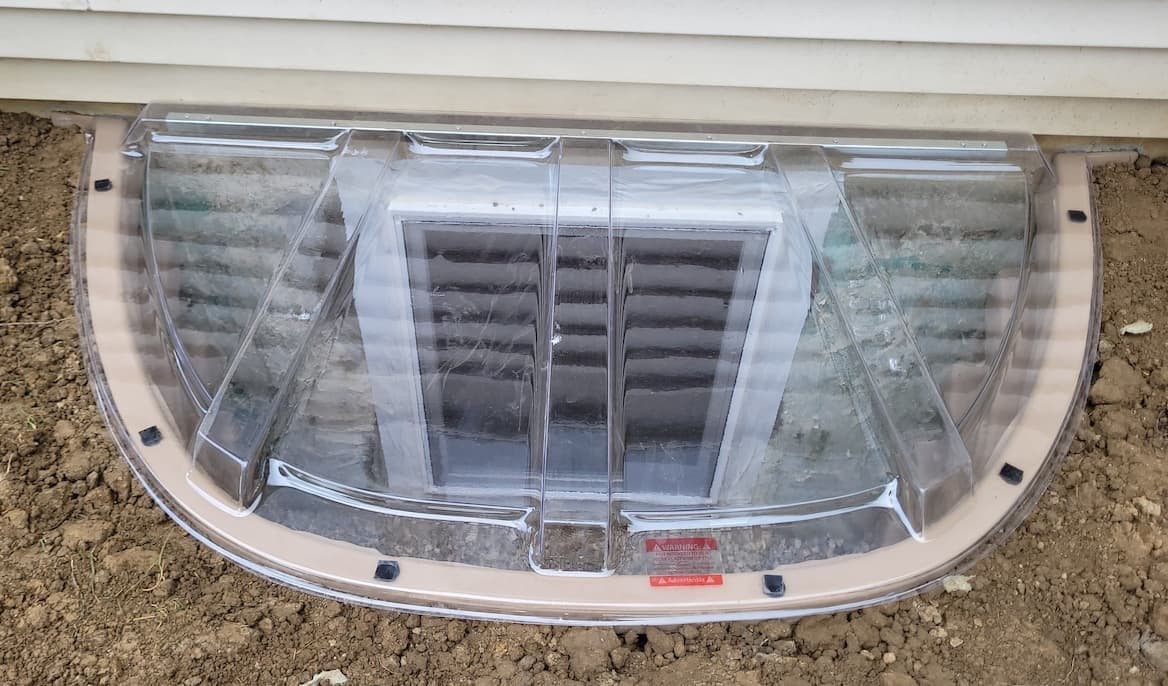 This photo of an egress window was taken by an Acculevel crew member during installation.