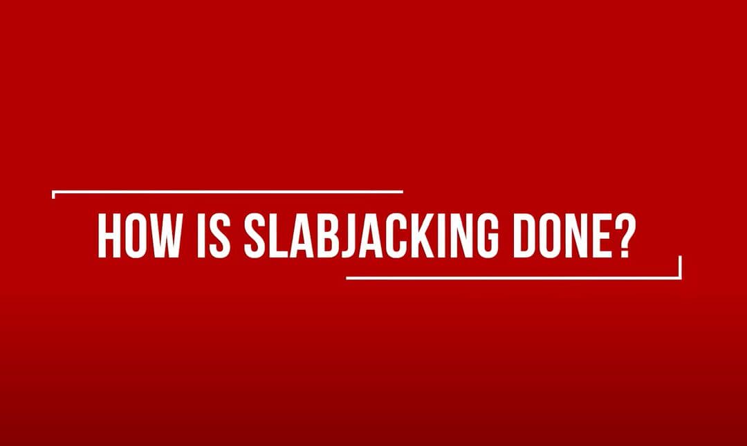 screenshot of slabjacking video
