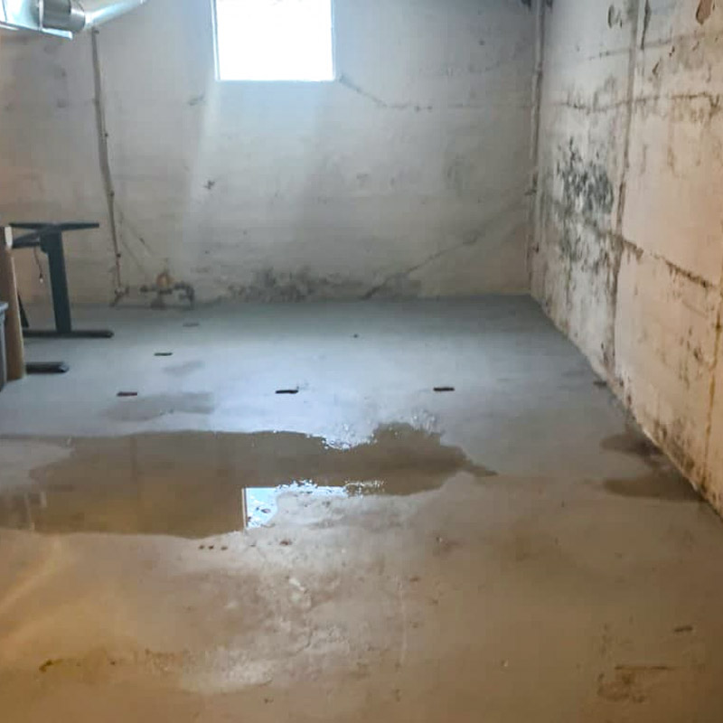 Water leaking into basement through cove joint
