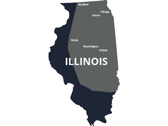 Illinois state Icon showing Acculevel service area