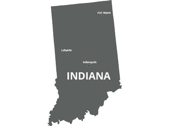 Indiana state Icon showing Acculevel service area