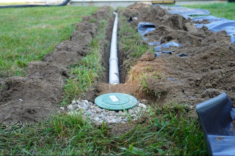 foundation repair company in sharonville installed drainage