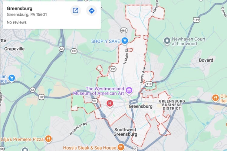 USE THIS ONE Greensburg map