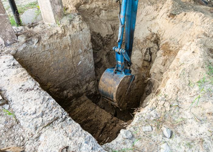 foundation repair excavator Dayton