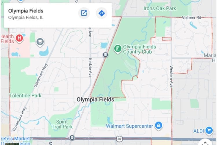 map of olympia fields il