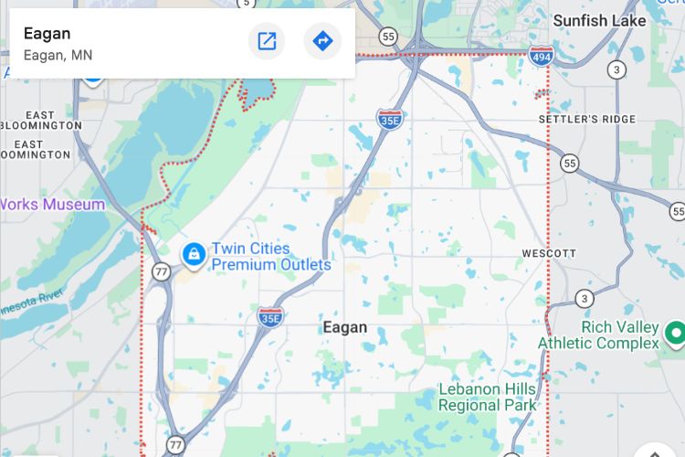 map of eagan mn