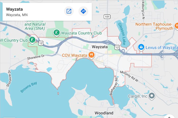 map of wayzata